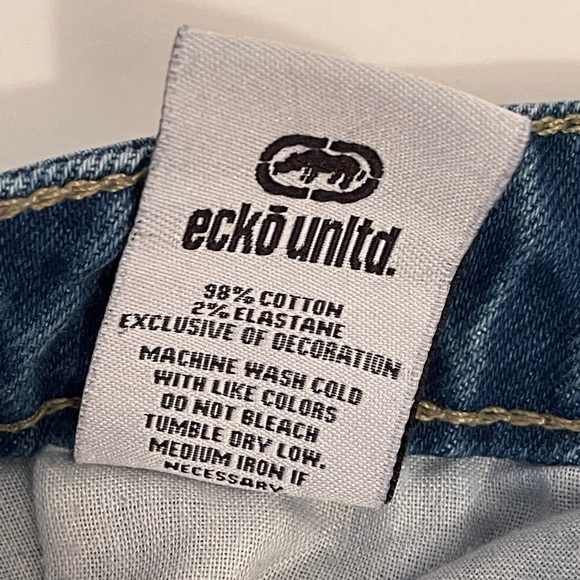 Ecko Unltd Athletic Jeans Men’s Size 34 X 30 Straight Leg Light Wash - Picture 9 of 10